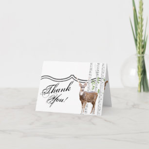 XMASDeer Doe Woodland Buck L de Cartões de agrade