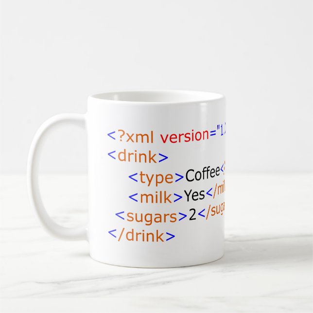 XML que programa a caneca de café (Esquerda)