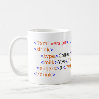 XML que programa a caneca de café