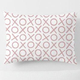 XOXO Abraços e Beijos Rosa Poeira Branco Padrão Mo