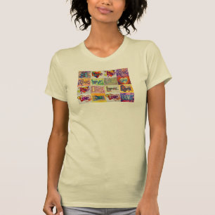 XOXO Ama Camisas De Arte Mosaica