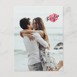 XOXO Kiss Adicione sua foto personalizada Cartão p