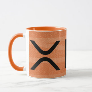 xrp, copo alaranjado da caneca da ondinha