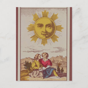 XVIIII Le Soleil, cartão de tarot francês do Sun