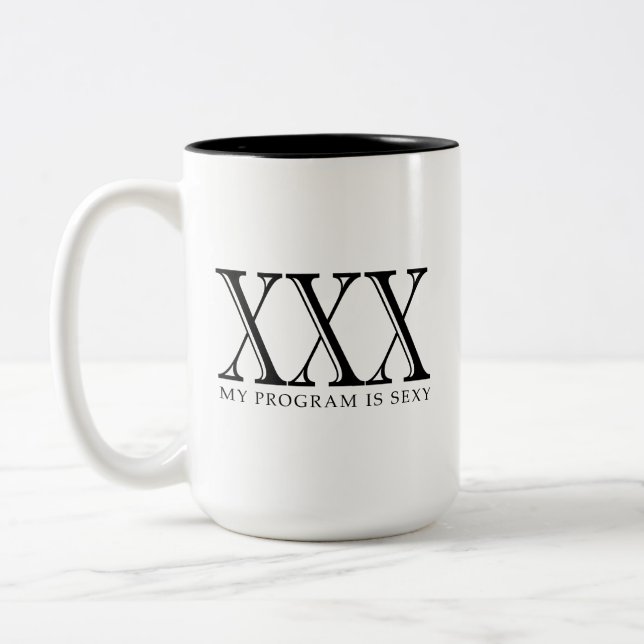 XXX meu programa é caneca de café "sexy" (Esquerda)