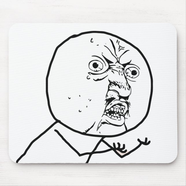 Y U NENHUM (original) - Mousepad (Frente)