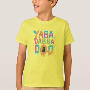 Yabba Dabba Doo! T-Shirt de explosão multicolores