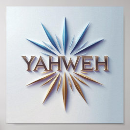 Yahweh Poster Impressão | Ai Christian Matte Wall