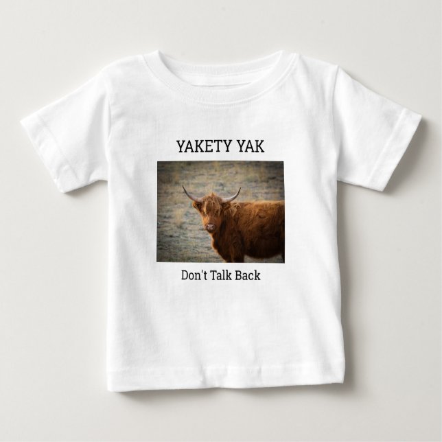 Yakety Yak (Don't Talk Back) camisa de bebê (Frente)