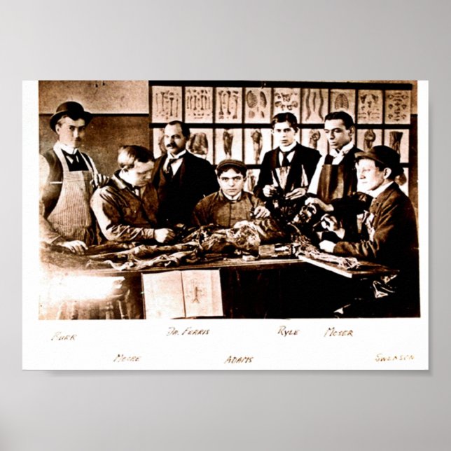 Yale Medical Anatomy Class Poster (Frente)