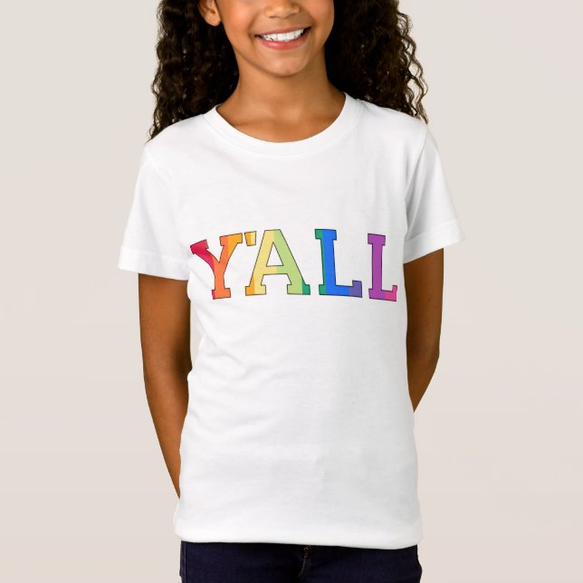 Yall Rainbow T-Shirt (Frente)