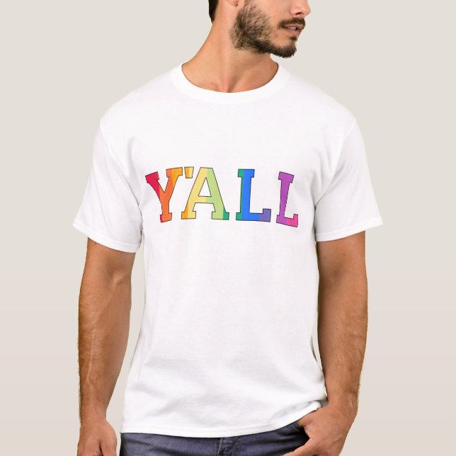 Yall Rainbow T-Shirt (Frente)
