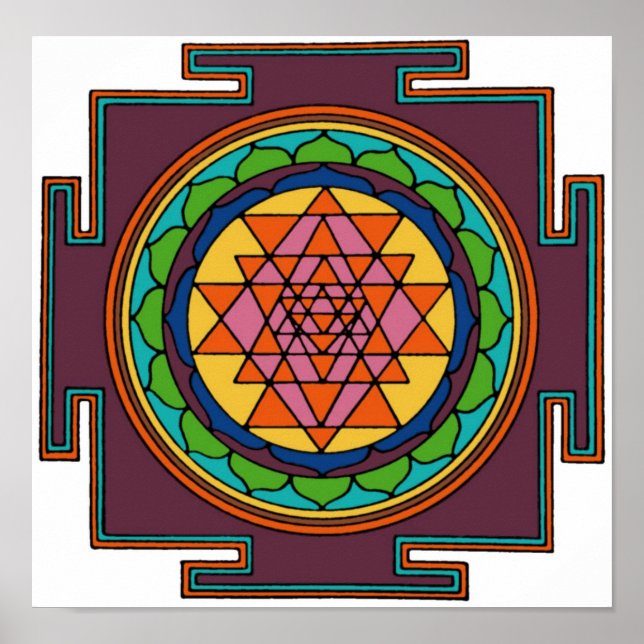 Yantra impressão (Frente)