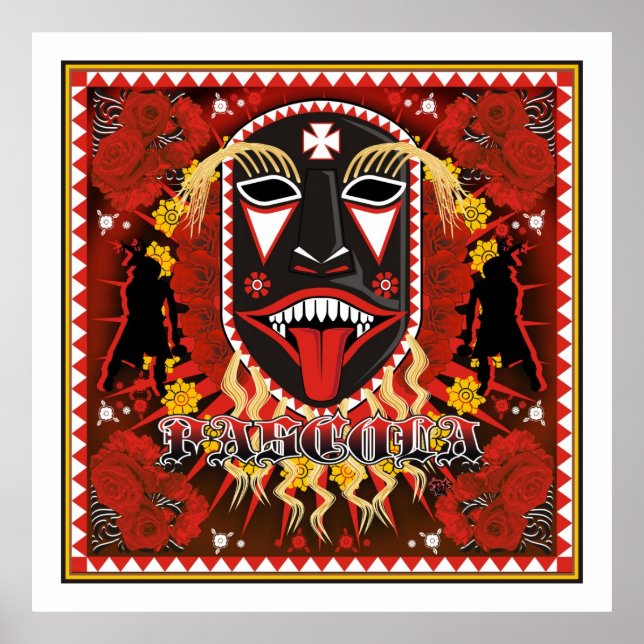 yaqui pesula mask poster (Frente)