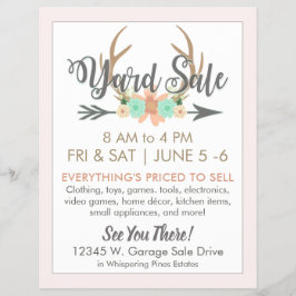 Yard Sale Flyer Modelo - Luz