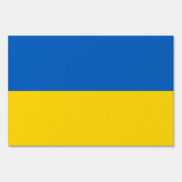 Yard Sign com bandeira da Ucrânia