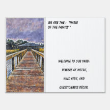 Yard Sinal personalizável com coelho, caracol, pri