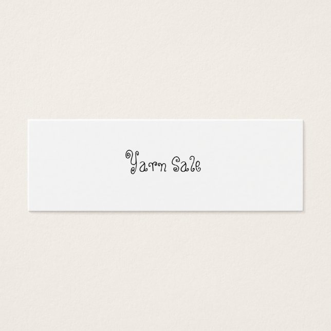 Yarn Sale (Frente)
