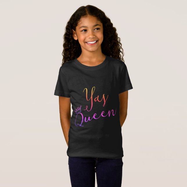 Yas Rainha! Camiseta Crown Childs (Frente Completa)