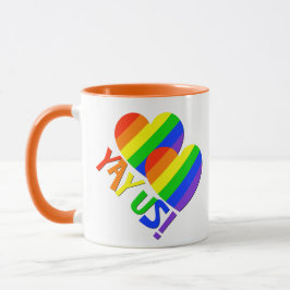 YAY E.U.! O gay acopla a caneca de café do