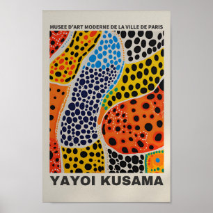 Yayoi Kusama Inspirou o Impressão de Arte Abstrato