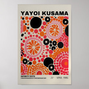 Yayoi Kusama Inspirou o Impressão de Arte Abstrato