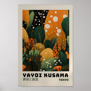 Yayoi Kusama Inspirou o Impressão de Arte Abstrato
