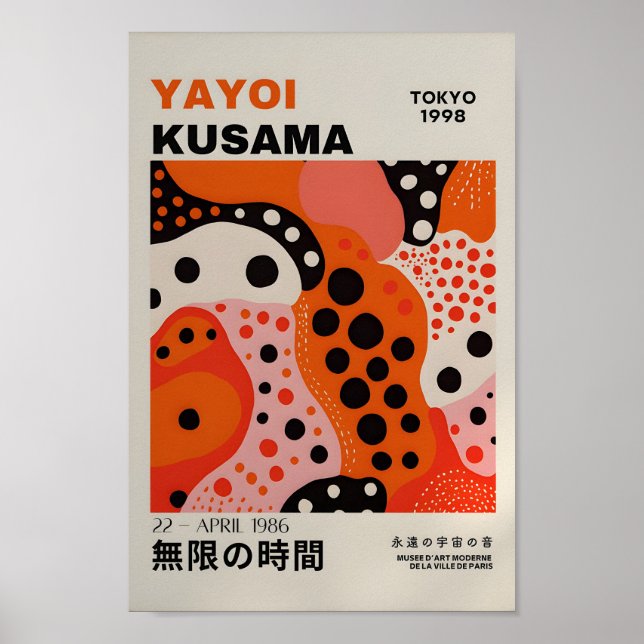 Yayoi Kusama Inspirou o Impressão de Arte Abstrato (Frente)