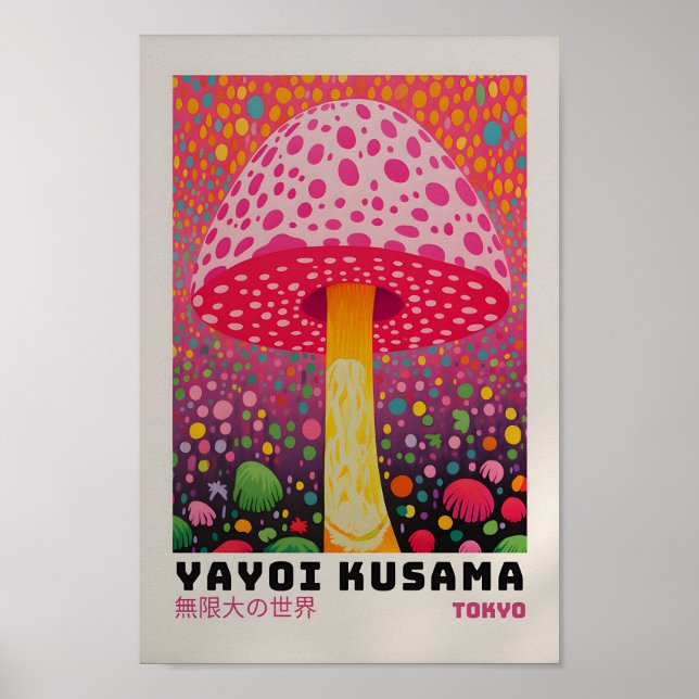 Yayoi Kusama Inspirou o Impressão de Arte Abstrato (Frente)