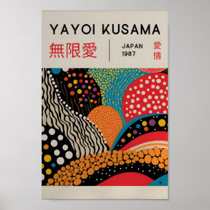 Yayoi Kusama Inspirou o Impressão de Arte Abstrato