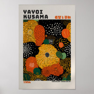 Yayoi Kusama Inspirou o Impressão de Arte Abstrato