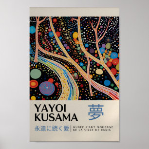 Yayoi Kusama Inspirou o Impressão de Arte Abstrato