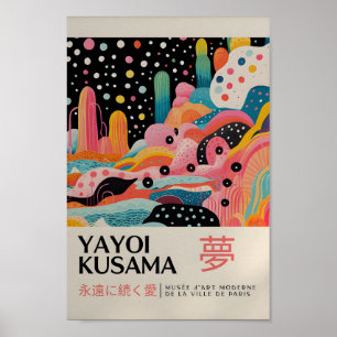 Yayoi Kusama Inspirou o Impressão de Arte Abstrato