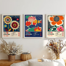 Yayoi Kusama Japanese Pop Art Floral Exhibition 