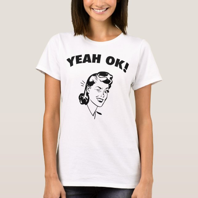 Yeah aprovação! O t-shirt das mulheres (Frente)
