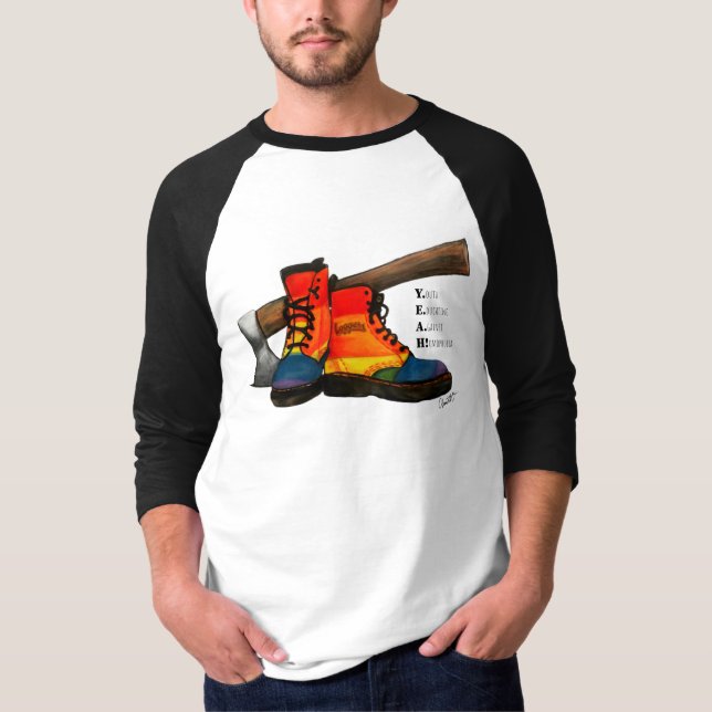 Yeah Club 3/4 Sleeve T-Shirt (Frente)