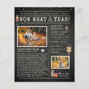 Year in Review Letter Family Christmas Flyer