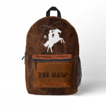 Yee Haw Cowboy Americano Sheriff Leather