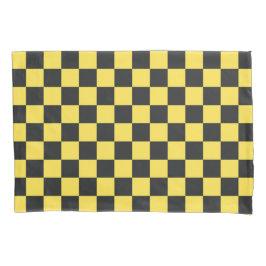 Yellow and black checkerboard pattern