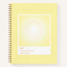 Yellow Aura Swatch Angel Number Notebook