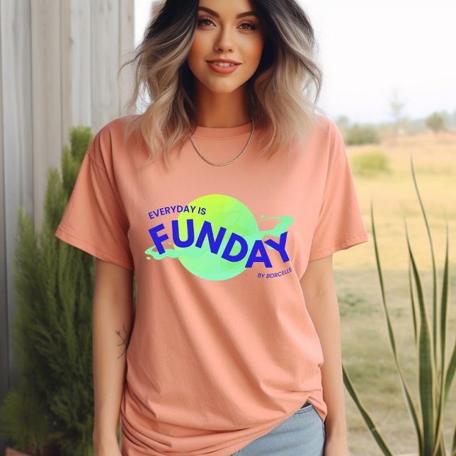 Yellow Blue Vibrant Modern Playful cita T-Shirt (Criador carregado)