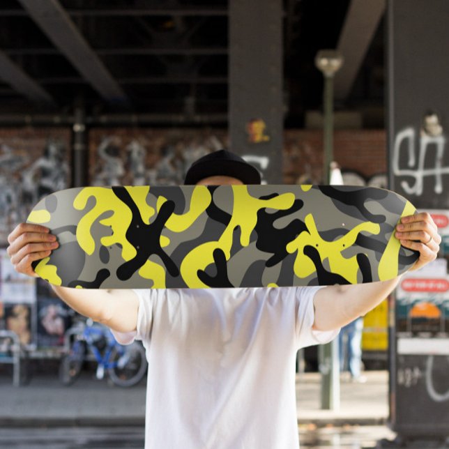 Yellow Camo Skateboard | Camo Skateboard (Yellow Camo Skateboard Deck)