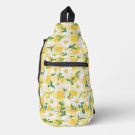 Yellow Daisy Floral Backpack /