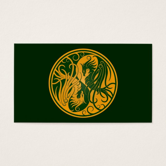 Yellow e Green Yin Yang Phoenix (Frente)