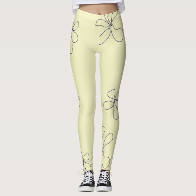 yellow flower leggings (Frente)