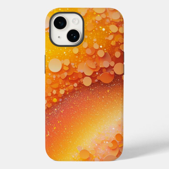 Yellow Glitter iPhone Mate Tough Case (Verso)