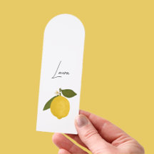 Yellow Lemon with Green Leaves | Fresh Citrus 