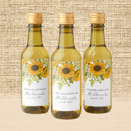 Yellow Modern Sunflowers Bouquet Wedding 