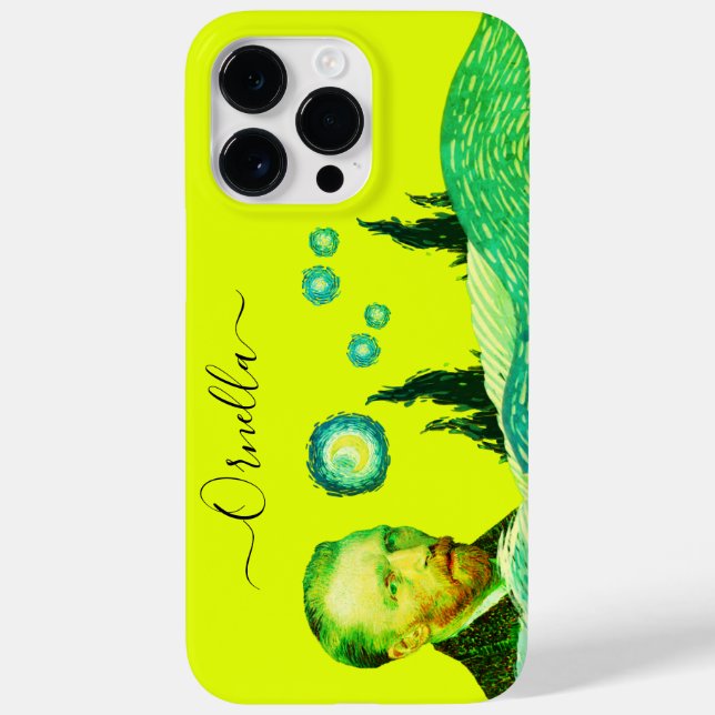 yellow modern vincent artist lemon text editable  (Verso)