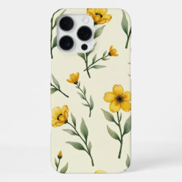 Yellow Watercolor Floral Phone Case